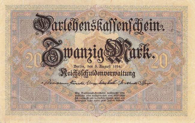 20 Mark Serie F 1914